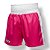 Calção de boxe profissional feminino pink com branco - Imagem 3