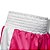 Calção de boxe profissional feminino pink com branco - Imagem 2