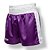 Calção de boxe profissional feminino roxo com branco - Imagem 1