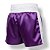 Calção de boxe profissional feminino roxo com branco - Imagem 3