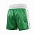 Calção de boxe profissional masculino verde com branco - Imagem 4