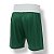 Calção de boxe profissional masculino verde com branco - Imagem 2