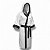 Boxing robe branco com preto - Imagem 1
