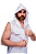 Colete Lutador Capuz - branco - Imagem 2