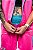 Conjunto pink e azul turquesa - com capuz - Imagem 6