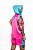 Conjunto pink e azul turquesa - com capuz - Imagem 3