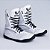 Sapatilha boxe branca e preta - linha Footwork - Imagem 2