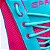 Sapatilha boxe pink e azul turquesa - linha Footwork - Imagem 3