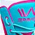 Sapatilha boxe pink e azul turquesa - linha Footwork - Imagem 4