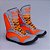 Sapatilha boxe laranja e cinza - linha Footwork - Imagem 2