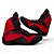 Sapatilha boxe cano curto preta e vermelha - linha Footwork - Imagem 3