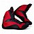 Sapatilha boxe cano curto preta e vermelha - linha Footwork - Imagem 2