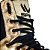 Sapatilha boxe cano curto preta e dourada - linha Footwork - Imagem 6