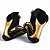 Sapatilha boxe cano curto preta e dourada - linha Footwork - Imagem 10