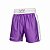 Calção de boxe profissional masculino roxo com branco - Imagem 1