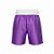 Calção de boxe profissional masculino roxo com branco - Imagem 4