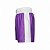 Calção de boxe profissional masculino roxo com branco - Imagem 2