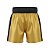 Calção de boxe profissional masculino dourado com preto - Imagem 4