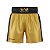 Calção de boxe profissional masculino dourado com preto - Imagem 1