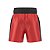 Calção de boxe profissional masculino vermelho com preto - Imagem 4