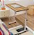 Mesa Multiuso Mesinha Notebook Com Altura Regulavel e Rodinhas Tablet Cama Sofá Ajustavel - Imagem 3