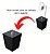 Suporte De Chao Para Papel Higienico Quadrado Com Aramado 7 Litros Preto - Imagem 5