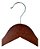 Kit 50 Cabides De Madeira Vintage Mogno Com Silicone Antideslizante 44cm - Imagem 3
