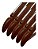 Kit 20 Cabides De Madeira Vintage Mogno Com Silicone Antideslizante 44cm - Imagem 2