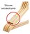 Kit 50 Cabides De Madeira Marfim Natural Com Silicone Antideslizante E Presilhas Metal 44cm - Imagem 3