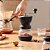 Moedor De Cafe Manual De Cerâmica Regulagem Para Graos + 2 recipientes vidro - Imagem 3