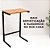 Mesa De Apoio Lateral Encaixe Braço Sofá Cama Até 20kg Madeira Aço Vintage Preta E Corazzi - Imagem 2