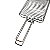 Grelha Em Aço Cromado Para Assar Coração Tulipa Frango Carne 70x15 CM - Imagem 9