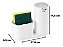 Dispenser Para Detergente Bucha Luxo Conceito Branco E Cromado - Imagem 4