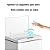 Lixeira Retangular Lixo 50 Litros Com Fechamento Sutil E Sensor Proximidade Prateada - Imagem 7