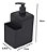 Kit de Pia Dispenser Detergente 600 ml E Lixeira 4 Litros Cozinha - Imagem 4