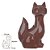 Escultura De Raposa Marrom Decorativa 25,5cm Em Poliresina - Imagem 4