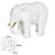 Escultura Elefante Em Poliresina Estatua Decorativa Luxo Branco - Imagem 1