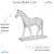 Cavalo Decorativo Em Poliresina Estatueta Estátua Escultura - Imagem 2