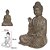 Estatua Buda Hindu Meditando Tibetano Cantinho Zen 30cm Bege - Imagem 4