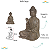Estatua Buda Hindu Meditando Tibetano Cantinho Zen 30cm Bege - Imagem 2