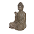 Estatua Buda Hindu Meditando Tibetano Cantinho Zen 30cm Bege - Imagem 5