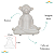 Estátua Enfeite De Mesa Decorativo Posição De Yoga Macaco - Imagem 1