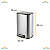 Lixo Slim Para Banheiro Lixeira Com Pedal 12 Litros Fechamento Sutil - Imagem 2
