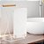 Suporte Porta Toalha Duplo Lavabo Banheiro Madeira Eco Branco - Imagem 1