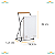 Suporte Porta Toalha Duplo Lavabo Banheiro Madeira Eco Preto - Imagem 2