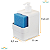 Kit Pia Organizador Escorredor De Pratos Compacto, Dispenser, Lixeira - Branco - Imagem 4