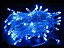Cordão Pisca Pisca 100 Led Com 8 Funções 127V Azul 8 Metros - Imagem 4