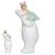 Enfeite Decorativo Urso Polar Cavalinho Quarto De Criança 26Cm Poliresina - Imagem 1