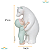 Enfeite Decorativo Ursa Polar Abraço Quarto De Criança 21Cm Poliresina - Imagem 3
