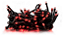 Cordão Pisca Pisca 100 Lampadas 8 Fun 127v Vermelho 8 Metros - Imagem 1